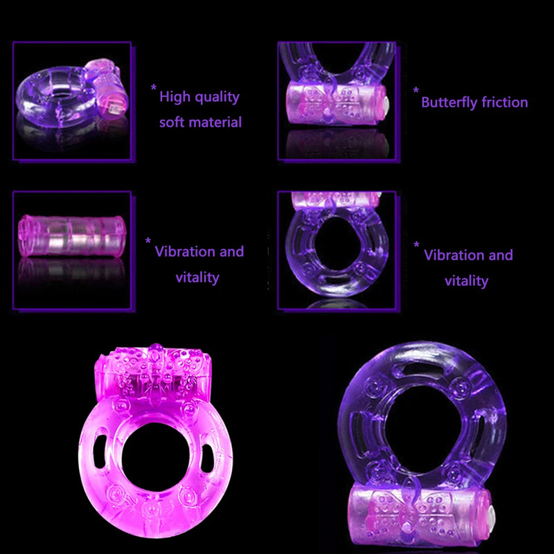 Men Vibrator Ring for Penis Cock Extender Ring Delay Ejaculation Sex Man Toys Couple Sexy Toy Penis Ring Stimulate Vibration