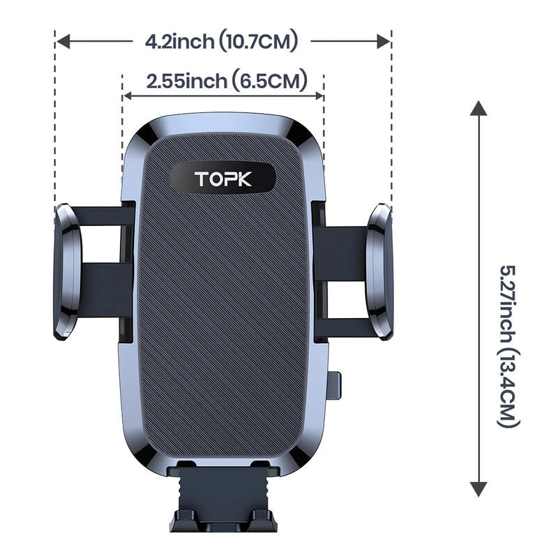 Soporte universal para coche TOPK, soporte para teléfono con gravedad para ventilación de coche, soporte para teléfono móvil, soporte para teléfono móvil para todos los teléfonos