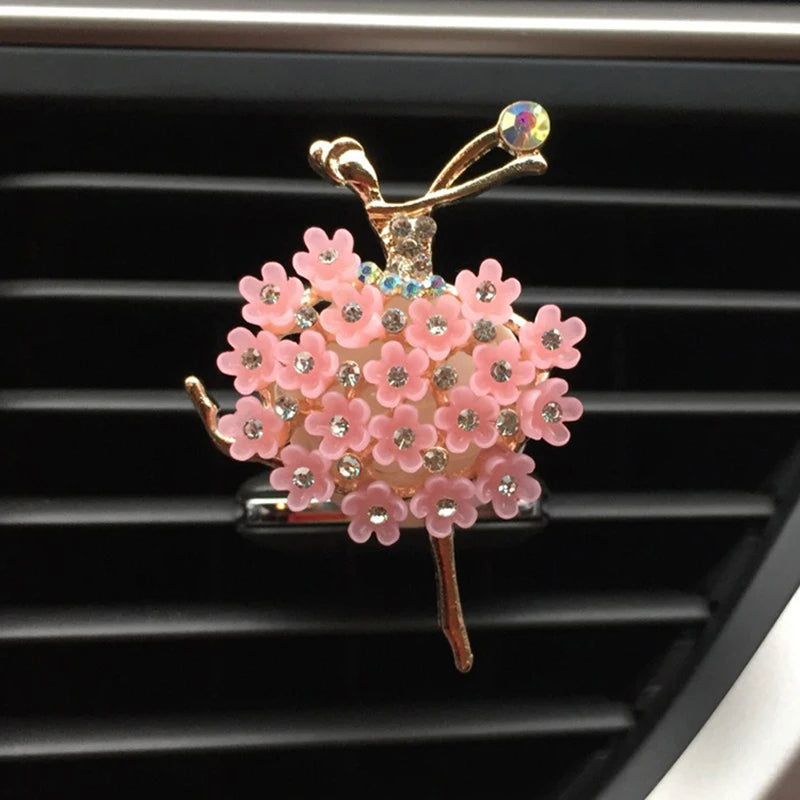 Ballet Girl Car Air Freshener Car Fragrance Perfume Clip Diffuser Auto Vent Scent Parfum Diffuser Car Decor Interior Accessories