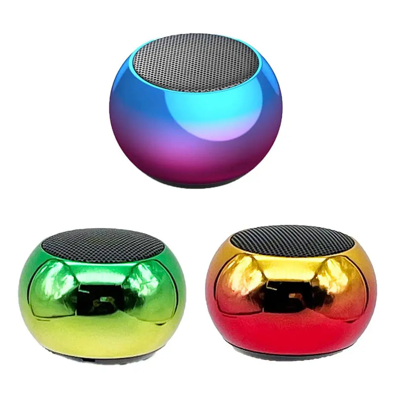 Altavoz Bluetooth inalámbrico portátil pequeño de acero de metal pesado subwoofer al aire libre Mini altavoz Bluetooth pequeño para la oficina en casa