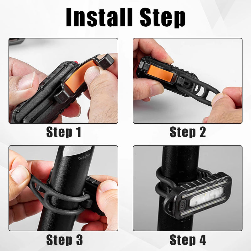 Linterna de llavero para policía, linterna LED recargable por USB, luces con clip para el hombro, luz intermitente de advertencia, lámpara de trabajo para exteriores