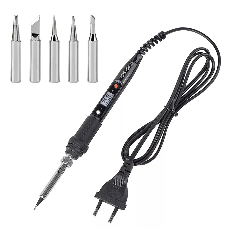 JCD Soldering Iron 80W Professional Digital display  Adjustable Temperature Welding Tools Soldering Iron For Soldering 110V/220V