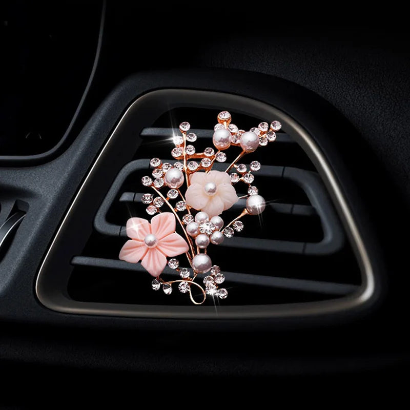 Plum Style Car Air Freshener Perfume Clip Auto Vent Decoration Clip Perfume Diffuser Car Outlet Vent Perfume Clip