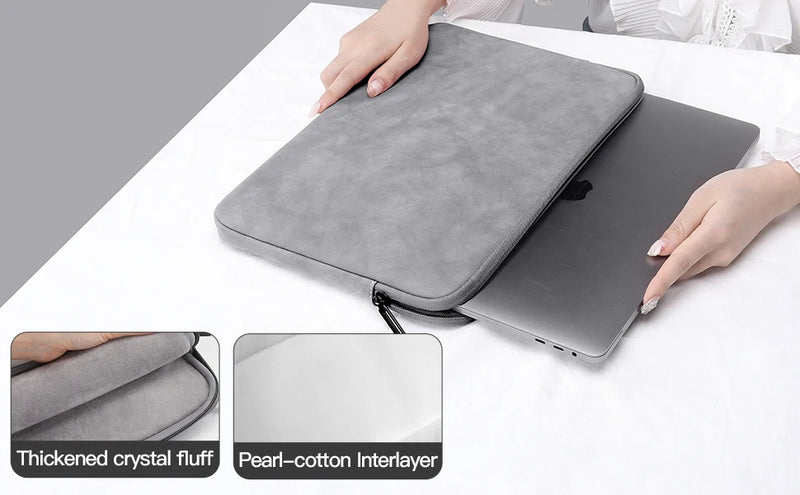 Funda para portátil de 13, 14, 15,4 y 15,6 pulgadas, para HP, DELL, bolsa de transporte para portátil, MacBook Air Pro de 13,3 pulgadas, funda a prueba de golpes para hombres y mujeres