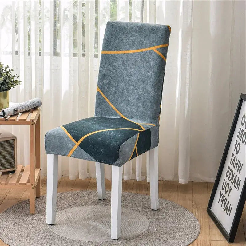 1pc Universal Chair Cover Christmas Hotel Household Anti-fouling Chair Cover Piece Elastic Office Computer Seat Cover