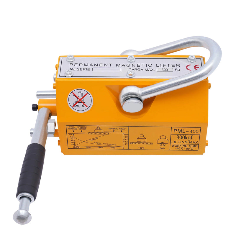 300kg/660lbs Steel Magnetic Lifter Heavy Duty Magnets Crane Hoist Lifting Magnet with Release Tool