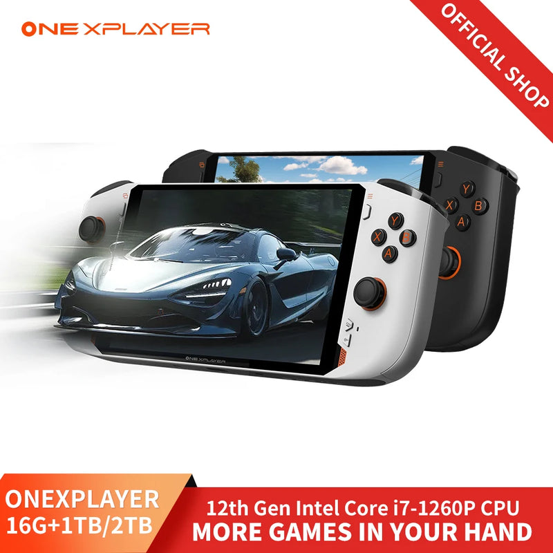 OneXPlayer Mini Intel 12th Core i7-1260P PC Game Console 7 Inch IPS Tablet 3-IN-1 Handheld Laptop Win11 16G+1TB/2TB 1920*1200P