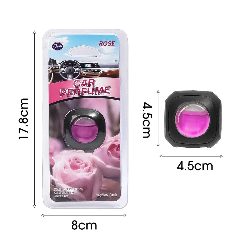 Car Fragrance Auto Air Outlet Aromatherapy Clip with Essential Oil Air Freshener Car Interior Odor Removing Fragrance Perfume