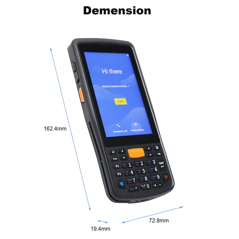 Android 11 4" Rugged PDA Handheld Terminal  4GB+64GB 1D2D Scanner Barcode Reader 4G WiFi GPS Warehouse  Data Collector Inventory