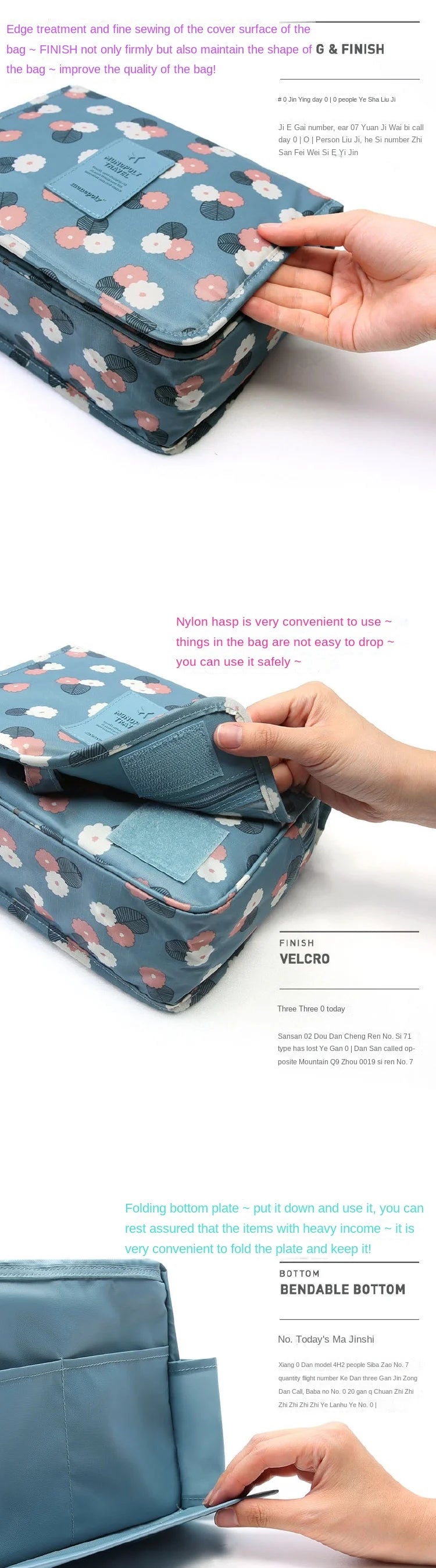 Bolsas de maquillaje de alta calidad para mujer, bolsa de viaje para cosméticos, organizador de artículos de tocador, neceser de almacenamiento impermeable, bolsa de baño colgante