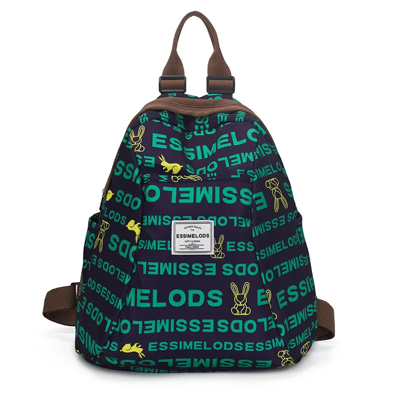 Mochila informal versátil de gran capacidad para mujer, de moda, estilo retro, ligera, estilo coreano para estudiantes