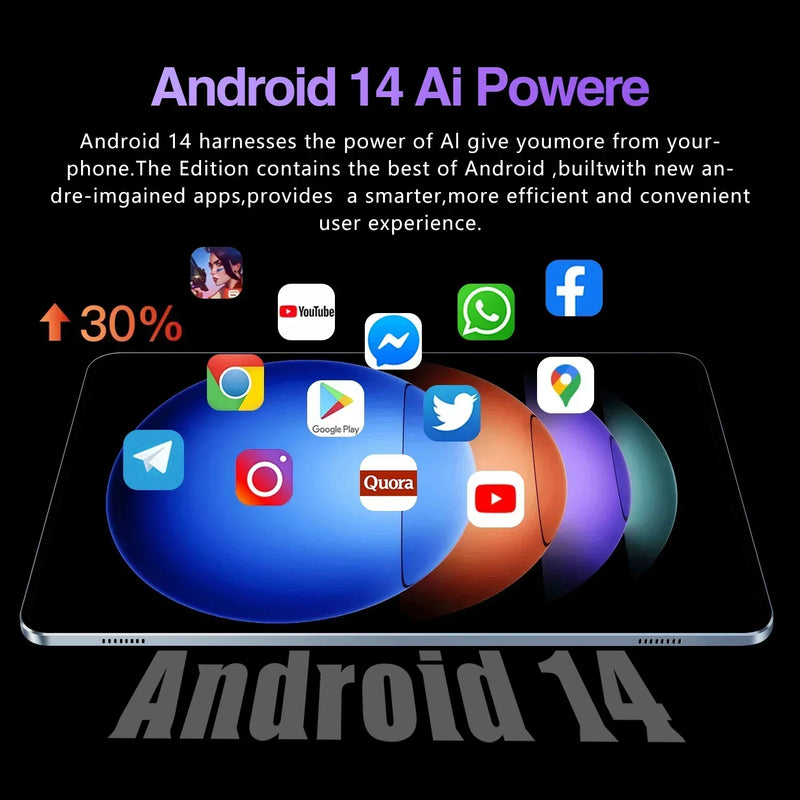 Tablet 11.6 inch 2024Original Pad 8 Pro Android 14 Global Snapdragon 8gen2 16GB+1024GB 20000mah 5G Dual SIM WIFI HD Full Screen