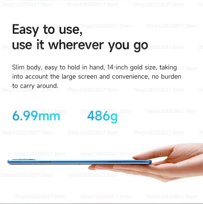 New IPad Air Pro 14" IPS Screen Tablet PC 16GB RAM+1TB ROM Octa-core Bluetooth Wi-Fi Dual Cameras Google Play Tablet PC 2024