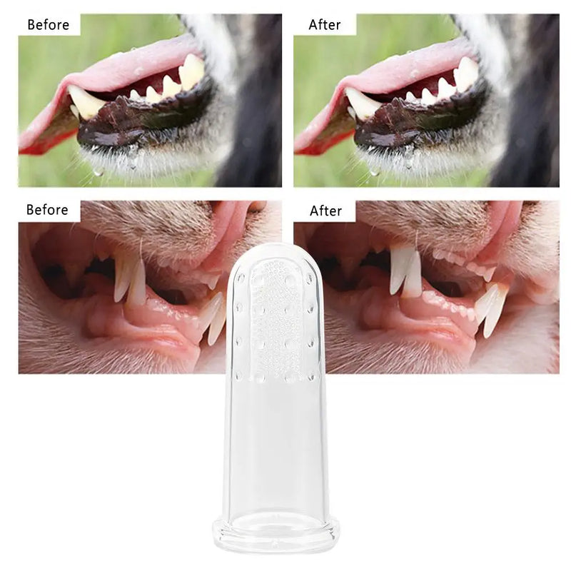 Pet Finger Toothbrush Cats Dogs Brushing Dog Accessories Pet Teeth Oral Cleaning Products In Addition Perros Pet Products