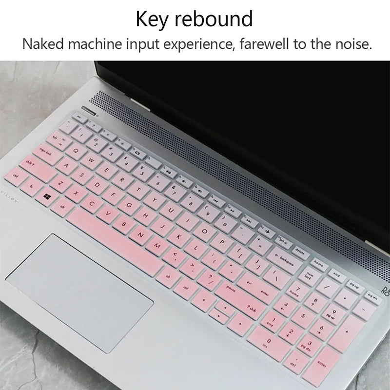 15.6 Inches Silicone Laptop Notebook Keyboard Cover Protector Film for HP Pavilion 250 G8 G7 G6 250 G7 255 G7 G6 256 G6 258 G7