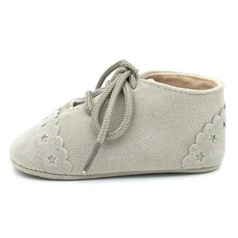 Zapatos para bebés de 0 a 2 años, para primavera y otoño, para recién nacidos, con suela blanda, cálidos, con cordones, para primeros pasos de bebés y niñas