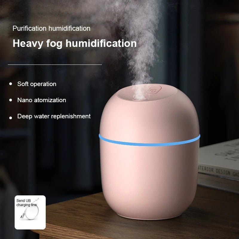 Portable Mini Ultrasonic Humidifier USB Essential Oil Fogger Diffuser Indoor Mute Fogger Mist Maker Home Fragrance Accessories