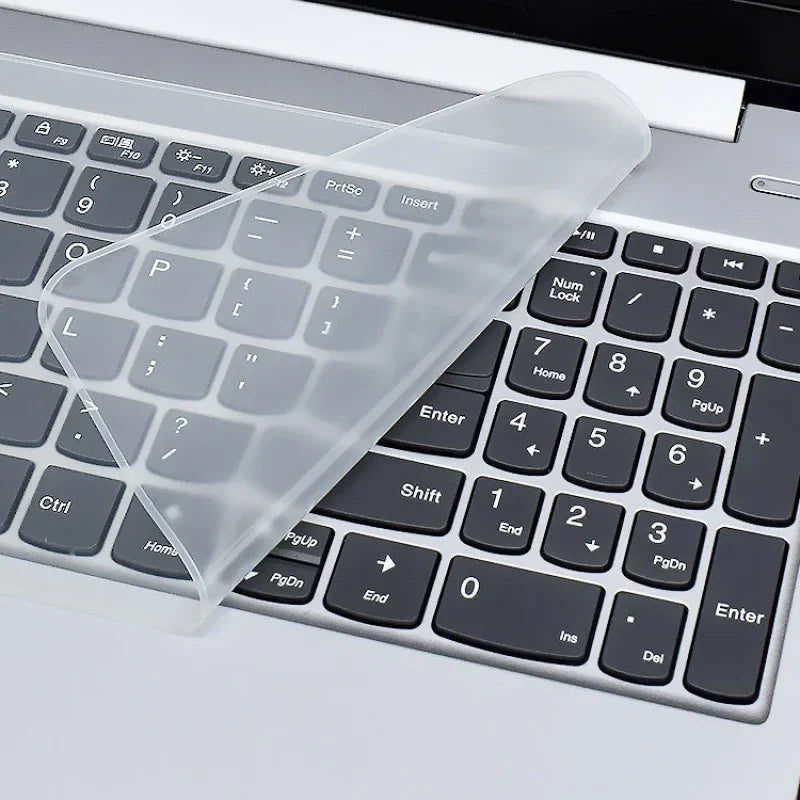 Fundas de silicona transparentes para teclado de 10/14/15,6 pulgadas, impermeables, a prueba de polvo, película protectora para teclado de computadora portátil para MacBook