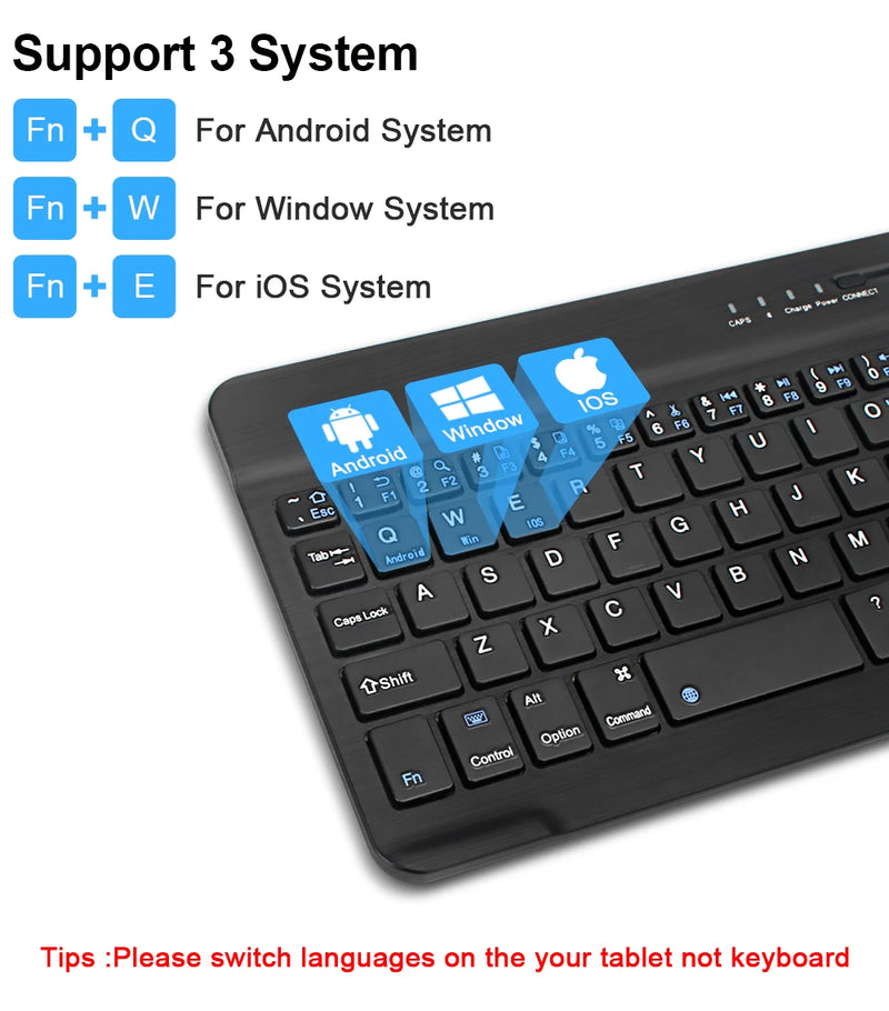 Mini Wireless Keyboard Bluetooth Keyboard For ipad Phone Tablet Portable Bluetooth Keyboard and Mouse For Samsung Xiaomi Android