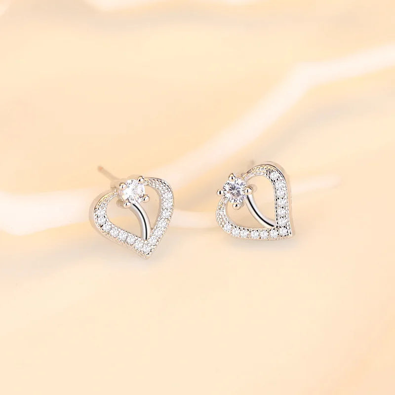 Pendientes de plata de ley 925 con circonitas de alta calidad para mujer, accesorios de joyería fina para bodas, regalo