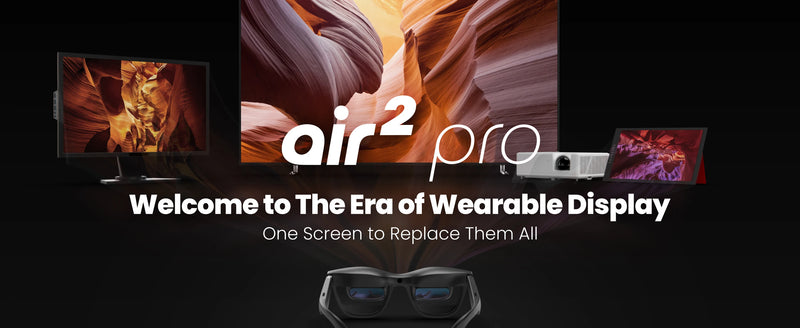 Gafas AR inteligentes XREAL Air 2 Pro Pantalla OLED basada en silicio SONY Ajuste electrocrómico 120Hz Cepillo alto