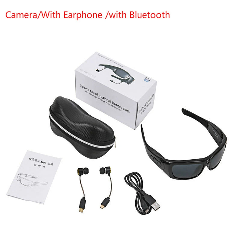 Wearable HD 1080P Glasses Camera Polarized Sunglasses Mini Camera Video Recorder Security Sports DV DVR Surveillance Camcorder