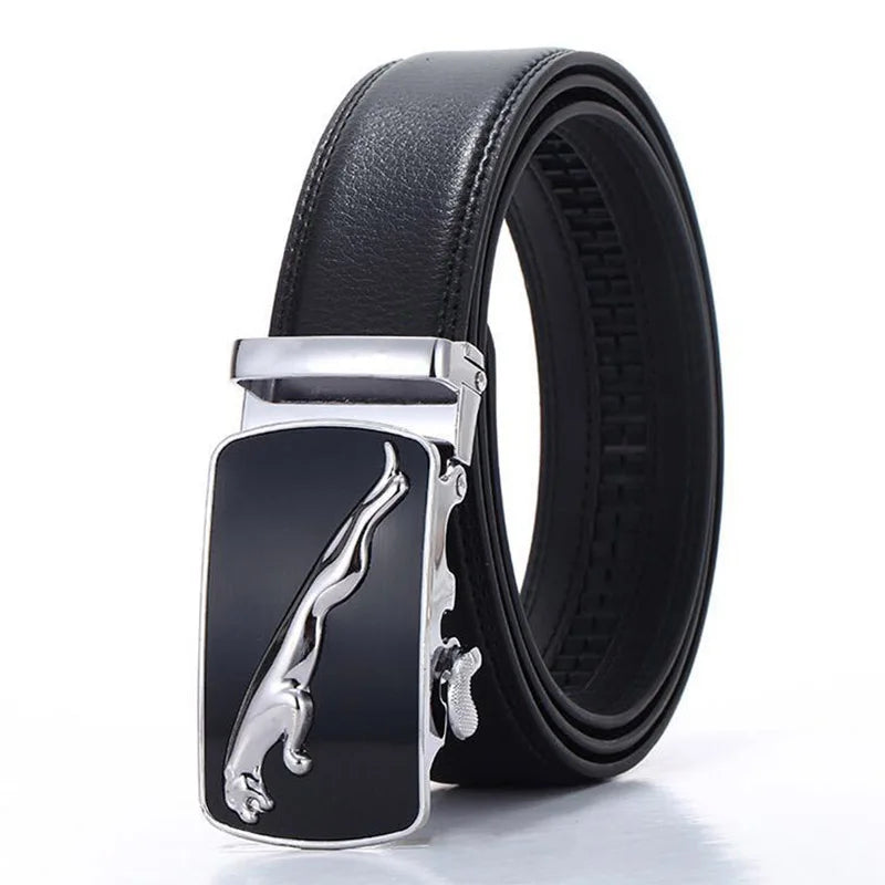 Belt Men's Business Boys Automatic Buckle Jaguar Daily Use All-Match Trousers Clothing Decoration Luxury New Version Of The Belt