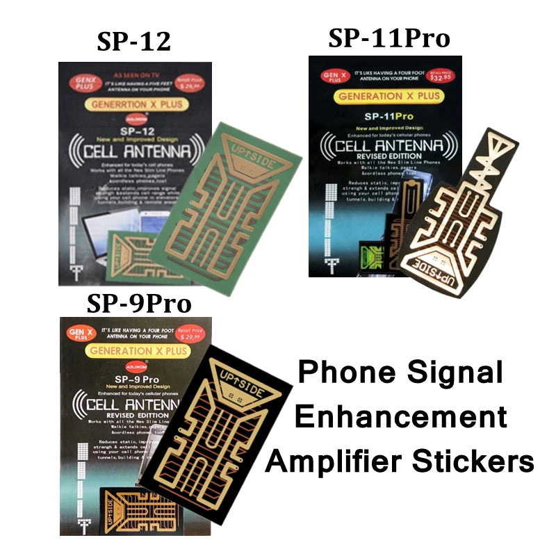 Pegatinas para mejorar la señal SP11 Pro, amplificador de señal de antena universal para teléfono móvil, pegatina amplificadora portátil para iPhone y Samsung