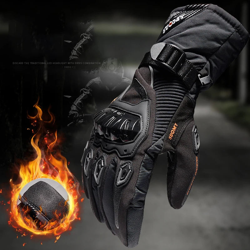 2023-Upgrade Motorcycle Gloves Guantes Moto Riding Touch Screen Winter for Ls2 Jacket Benelli Leoncino 500 Kemimoto