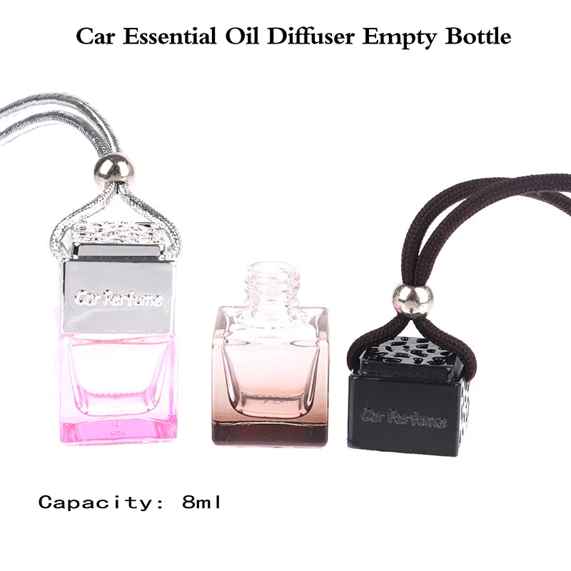 Difusor de aceite esencial para coche, ambientador con fragancia, adorno para botella de perfume, accesorio colgante para interior de botella vacía