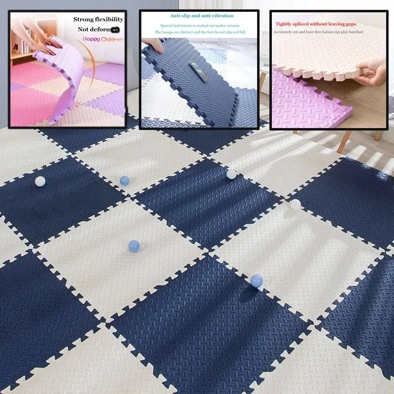 Alfombra de espuma EVA para bebés, 8 a 16 piezas, rompecabezas para bebés, juguetes educativos, tapete de juego para niños, 30 x 1 cm