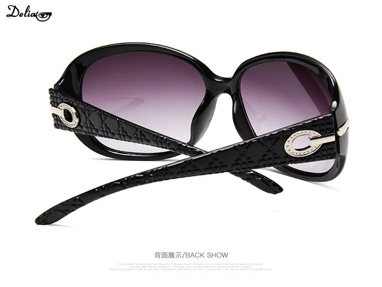 Elegant Ladies Big Frame Sunglasses Anti-Ultraviolet Retro Glasses Vintage Gradient Lens Sunglasses Female Male Shades 2024 New