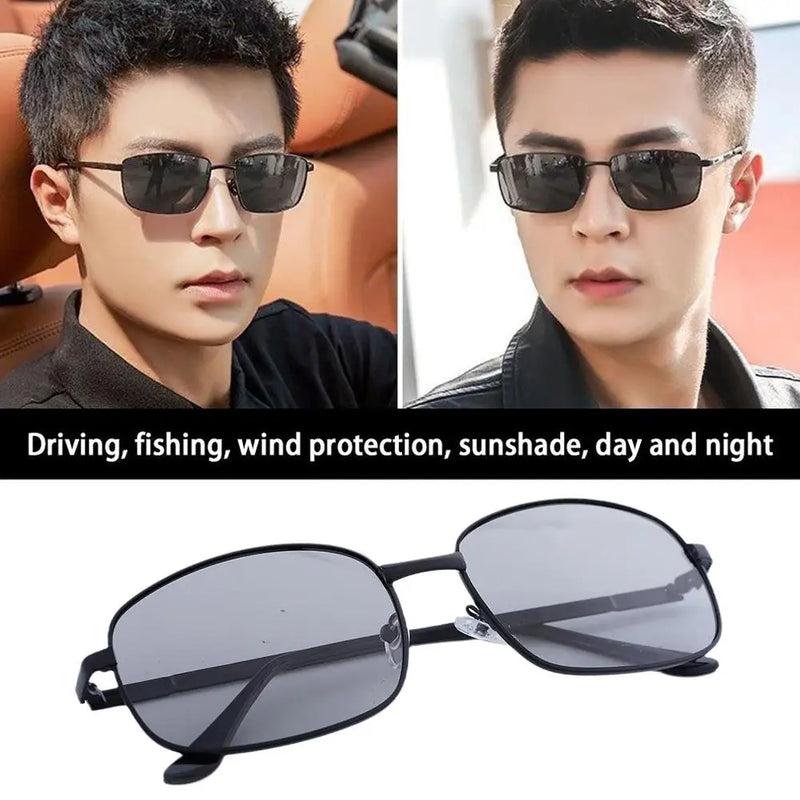 NEW Mens Polarized Photochromic Sunglasses UV400 Sport Pilot Glasses Driving Fishing 2024