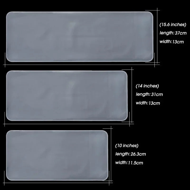 Fundas de silicona transparentes para teclado de 10/14/15,6 pulgadas, impermeables, a prueba de polvo, película protectora para teclado de computadora portátil para MacBook