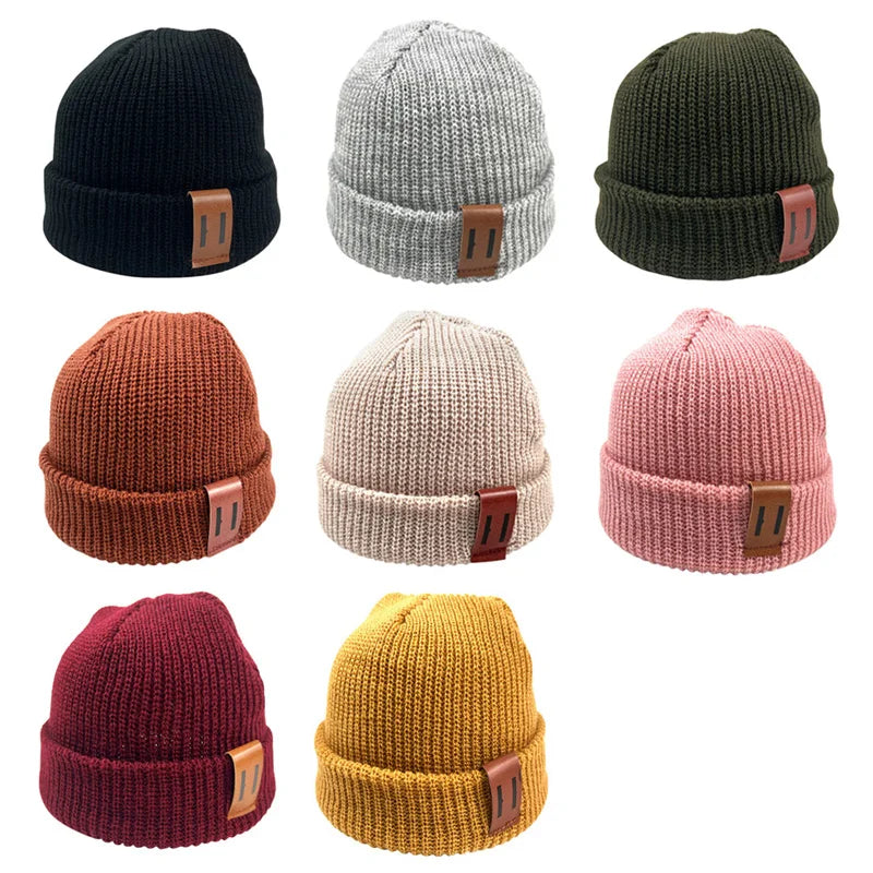 Fashion Baby Hat for Boys Knit Baby Beanie for Kids Cap Children Hats for Girls Baby Bonnet Toddler Cap Infant Accessories 1-4Y