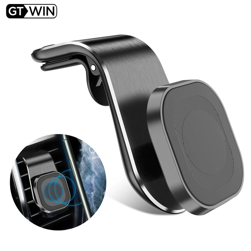 Soporte magnético para teléfono de coche con ventilación de aire giratoria de 360 ​​grados, soporte universal de metal para teléfono móvil Xiaomi Samsung, soporte de GPS para coche