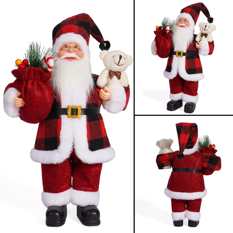 Santa Claus Doll Children Doll Xmas Gift Christmas Tree Decorations 2024 Navidad Home Party Supplies Xmas Ornaments