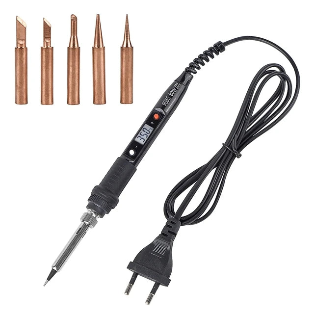 JCD Soldering Iron 80W Professional Digital display  Adjustable Temperature Welding Tools Soldering Iron For Soldering 110V/220V