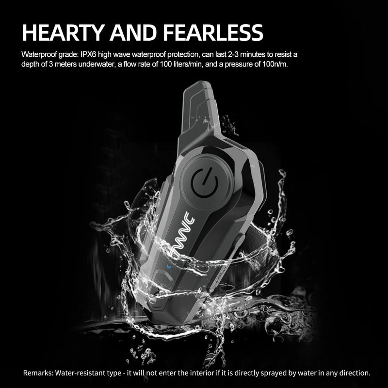 E1 Bluetooth Intercom Motorcycle helmet bluetooth headset intercomunicador Moto Interphone Headset Wireless For 2 Rider 1000M