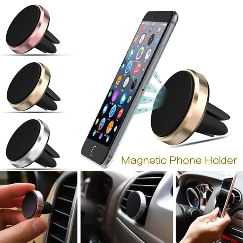 Soporte magnético para teléfono A2 para ventilación de aire de coche, soporte universal para teléfono inteligente, soporte magnético para iPhone 7, 8, X, 13 y 14