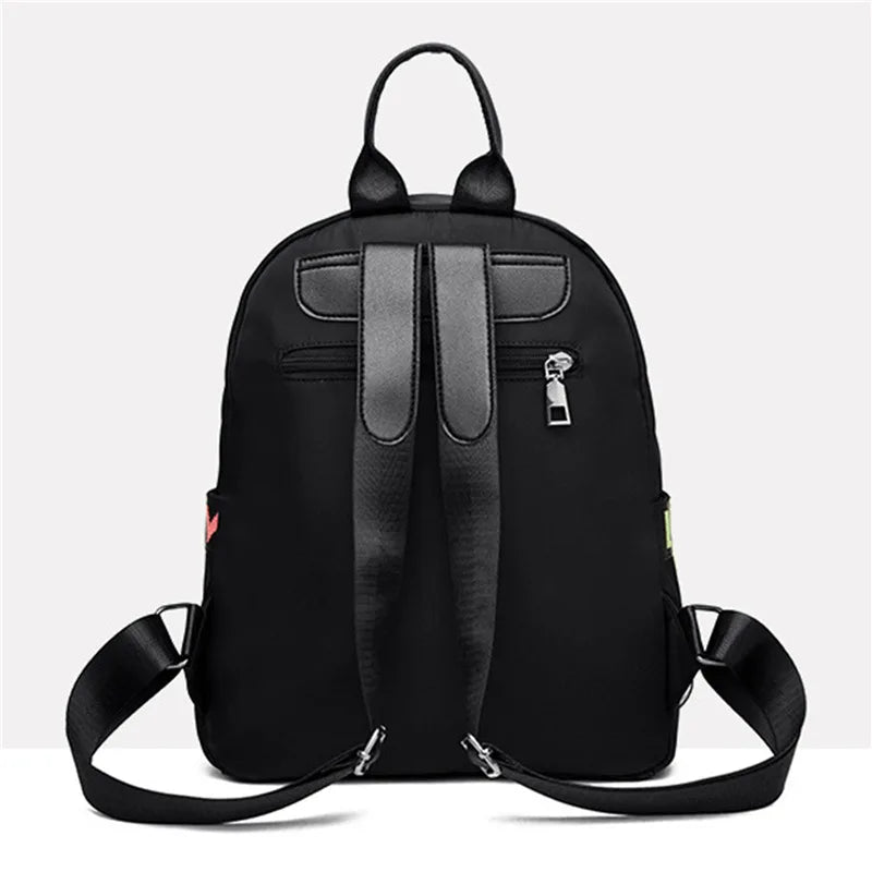 Mochila antirrobo de tela impermeable, bolso de hombro grande para mujer, mochila de viaje informal sencilla de gran capacidad para adolescentes