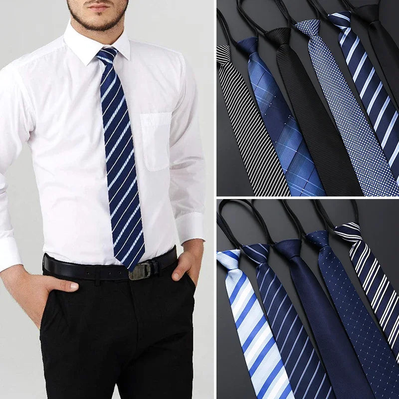 Men tie skinny 8cm ties for men Wedding dress necktie fashion plaid cravate business gravatas para homens slim shirt accessories