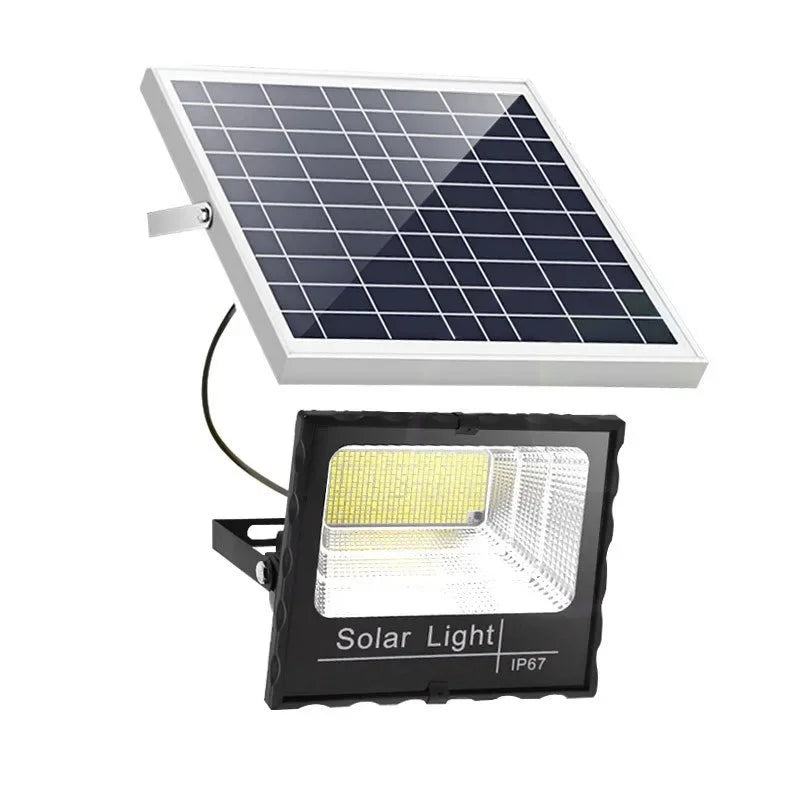 54-362LED Solar Flood Lights Remote Control Solar Powered Spotlight Outdoor Waterproof IP67 Villa Street Light Adjustable Angle