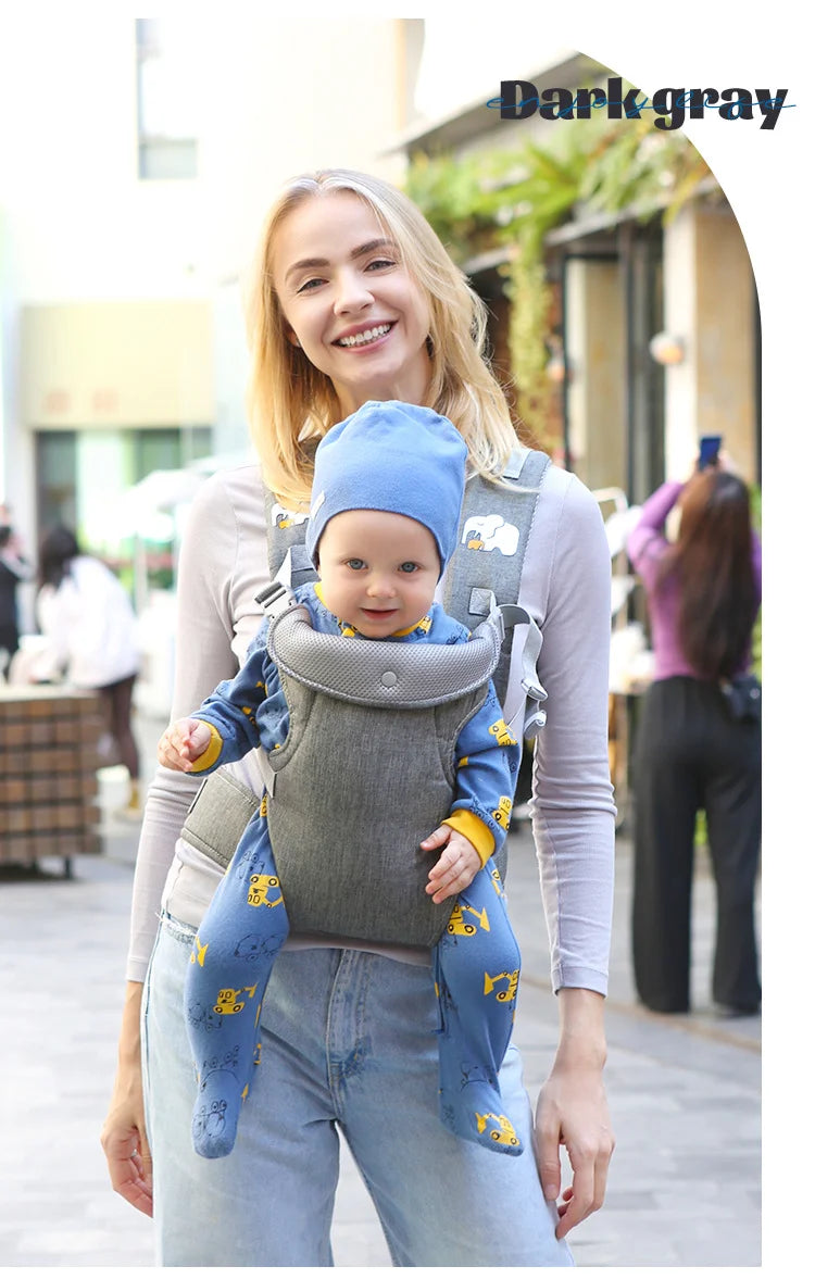 4 In 1 Multifunction Baby Carrier Front Facing Infant Sling Wrap Baby Kangaroo Bag Washable Lumbar Stool Baby Carrier Strap