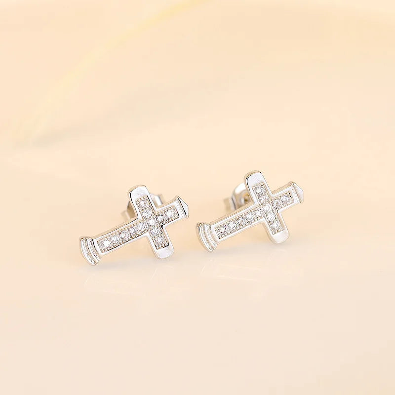 Pendientes de plata de ley 925 con circonitas de alta calidad para mujer, accesorios de joyería fina para bodas, regalo