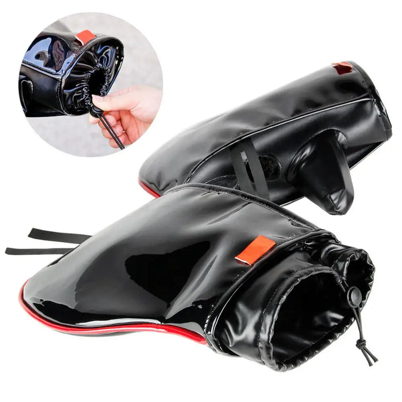 1 Pair Waterproof Snowmobile Gloves Motorcycles Handlebar Warmer Gloves Motorbikes Riding Winter Muffs Accessoris For Cycling