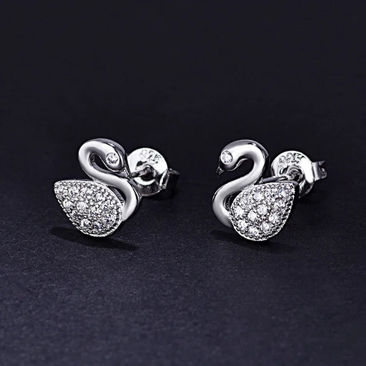 Pendientes de plata de ley 925 con circonitas de alta calidad para mujer, accesorios de joyería fina para bodas, regalo