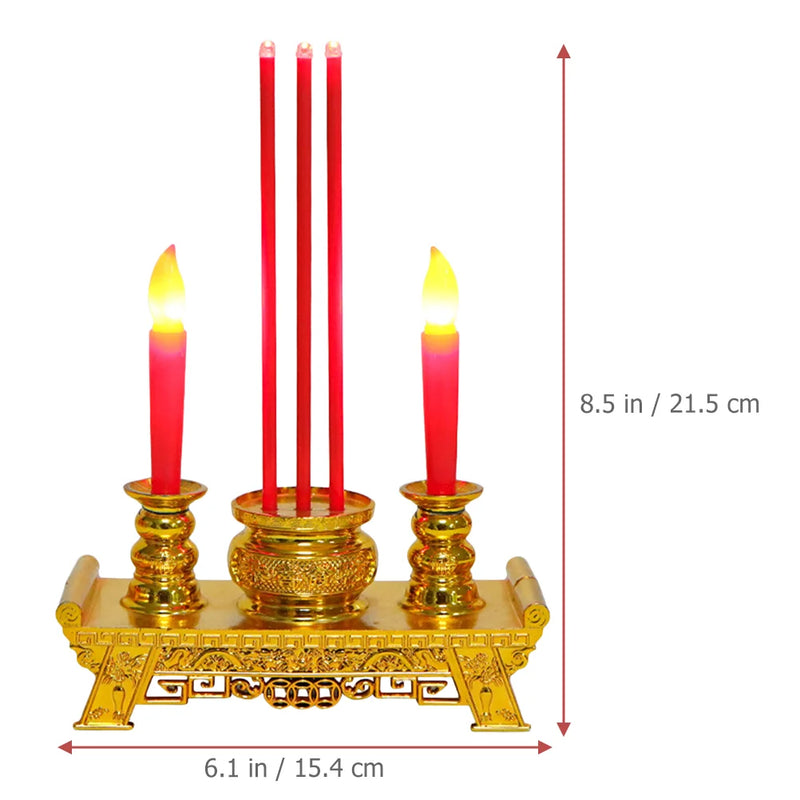 Worship lamp Electric Fake Buddhism Light Worship Altar Table Decor