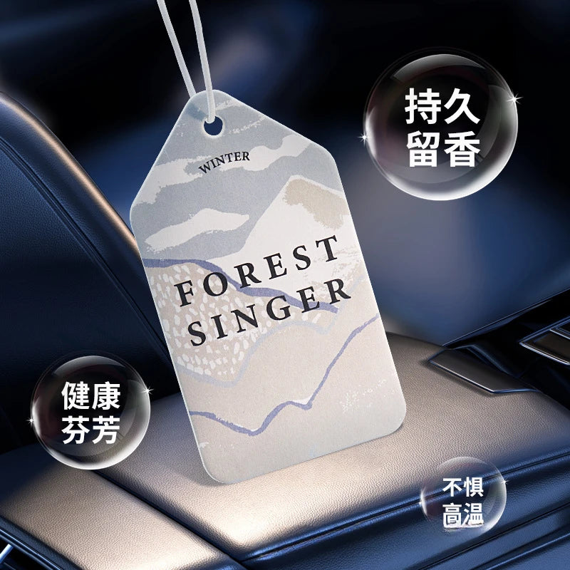 3/4PCS Car Air Freshener Four Seasons Car Perfume Long-lasting Aromatherapy Fragrance Piece Pendant Car Interior Accessories