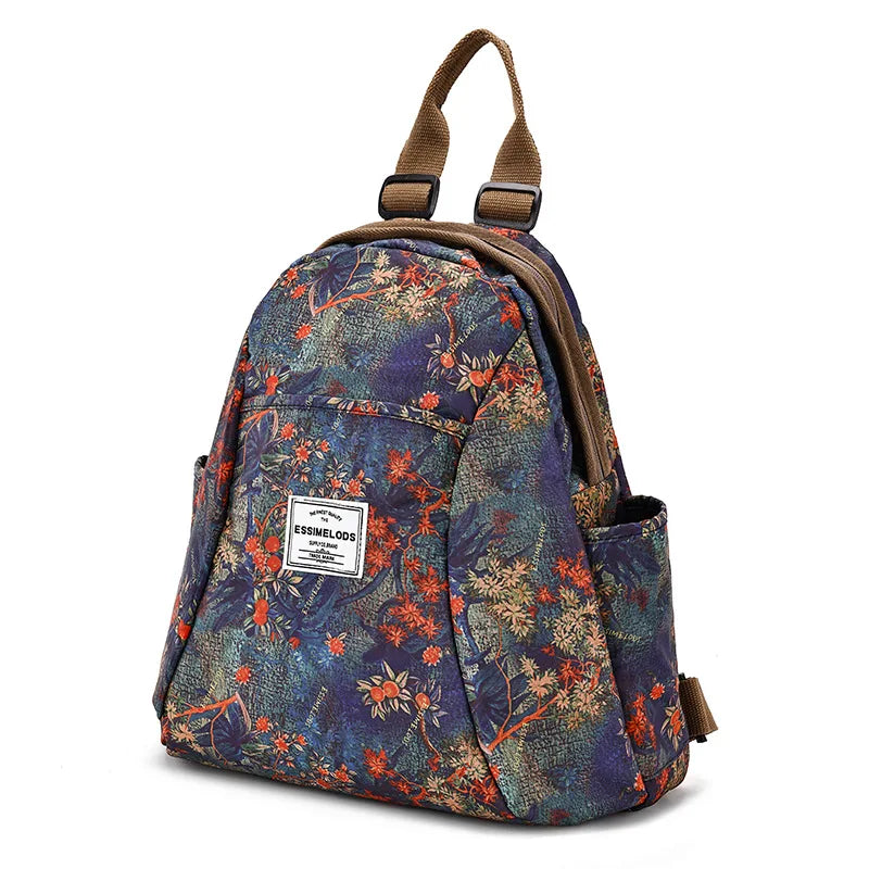 Mochila informal versátil de gran capacidad para mujer, de moda, estilo retro, ligera, estilo coreano para estudiantes